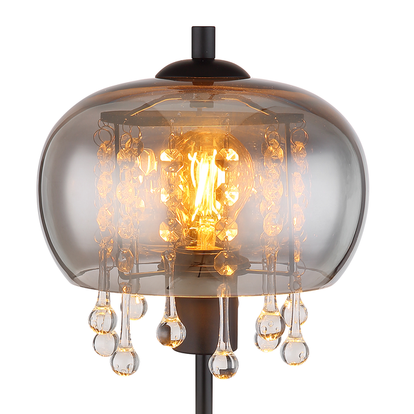 Tischleuchte Corry - Farbglas / Eisen - 1-flammig