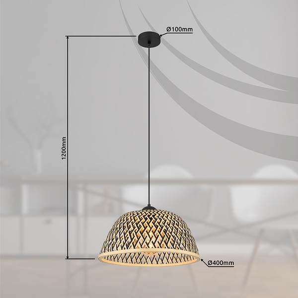 Pendelleuchte Colly Typ B - Eisen / Acrylglas - 1-flammig - Durchmesser: 20 cm