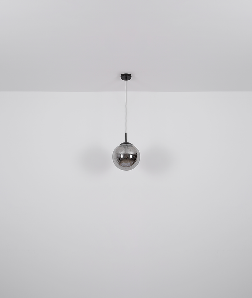 Pendelleuchte Samos Typ A - Farbglas / Eisen - 1-flammig - Durchmesser: 20 cm