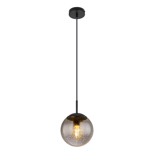 Pendelleuchte Samos Typ A - Farbglas / Eisen - 1-flammig - Durchmesser: 20 cm
