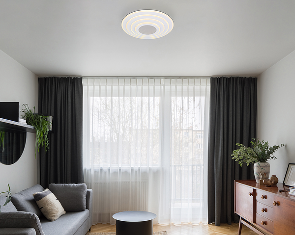 Deckenleuchte Jocelyn - Eisen / Acrylglas - 1-flammig