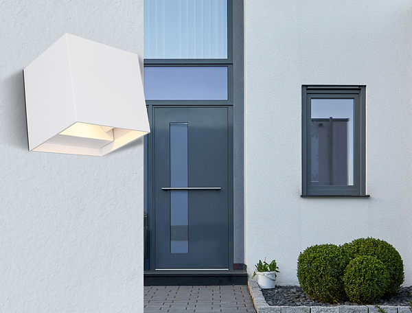 Außenleuchte Veronika Typ A - Aluminium - 2-flammig - Weiß