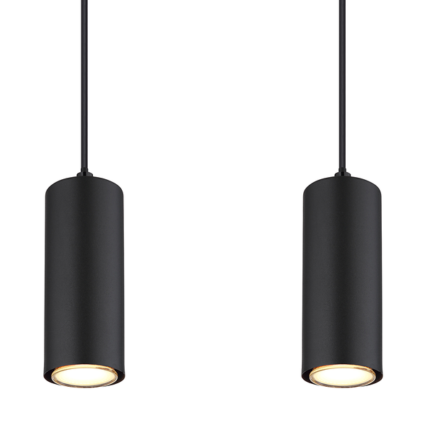 Pendelleuchte Robby - Eisen / Acrylglas - 4-flammig - Beige / Schwarz - Flammenanzahl: 4