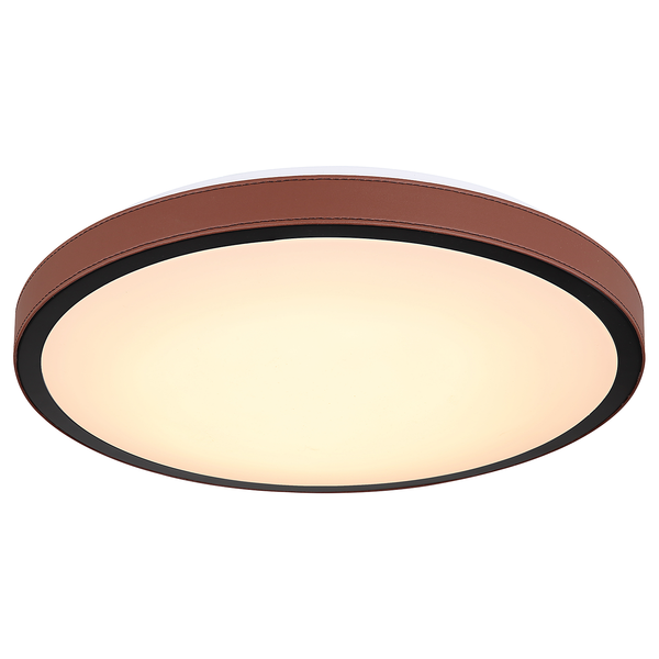 Deckenleuchte Sammi - Aluminium / Acrylglas - 1-flammig - Weinrot - Durchmesser: 42 cm