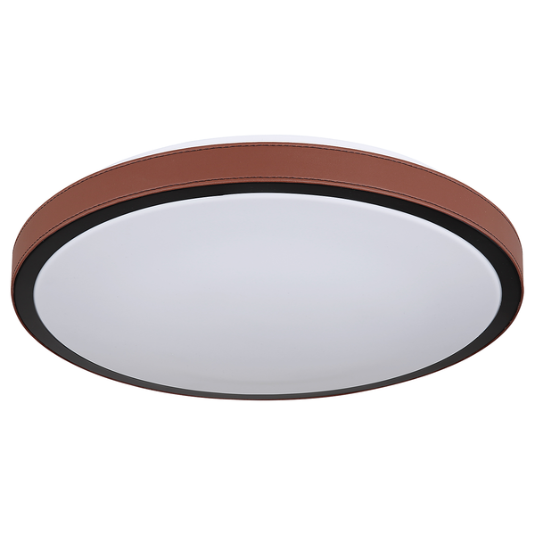 Deckenleuchte Sammi - Aluminium / Acrylglas - 1-flammig - Weinrot - Durchmesser: 42 cm