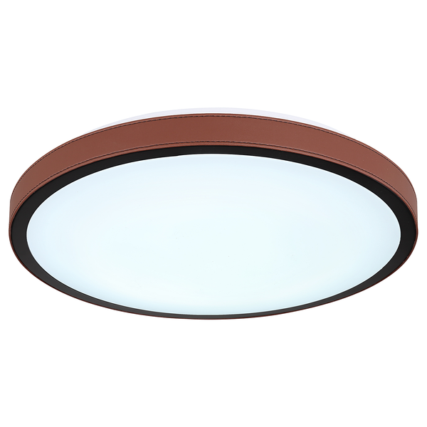 Deckenleuchte Sammi - Aluminium / Acrylglas - 1-flammig - Weinrot - Durchmesser: 42 cm