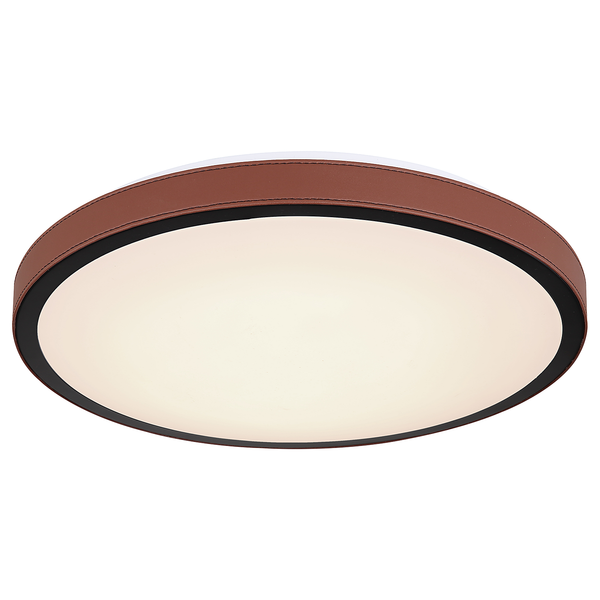 Deckenleuchte Sammi - Aluminium / Acrylglas - 1-flammig - Weinrot - Durchmesser: 42 cm