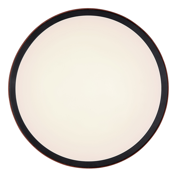 Deckenleuchte Sammi - Aluminium / Acrylglas - 1-flammig - Weinrot - Durchmesser: 42 cm