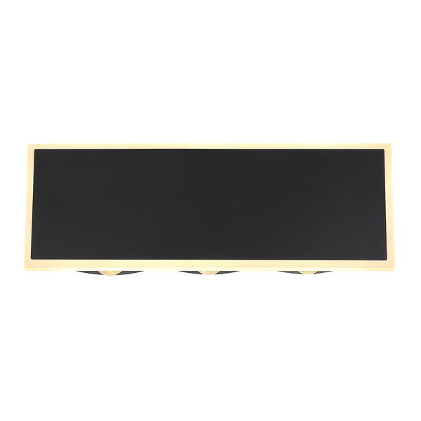 Wandleuchte Saidy - Eisen / Acrylglas - 1-flammig - Flammenanzahl: 3