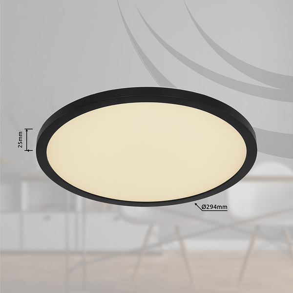 Deckenleuchte Sapana Typ A - Fiberglas - 1-flammig - Durchmesser: 29 cm