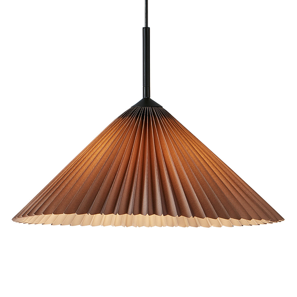 Pendelleuchte Plisado - PVC - 1-flammig - Grau