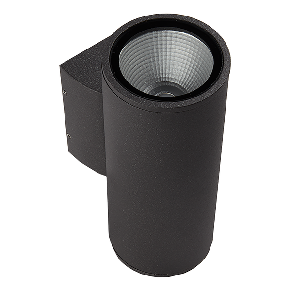 LED-Wandleuchte Up Down 2-flammig - Aluminium - Graphit