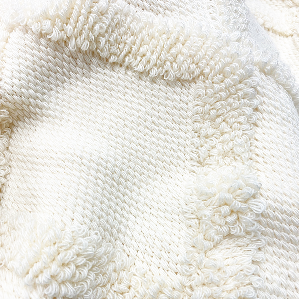 Kuscheldecke Boho - Polyacryl - 130 x 170 cm - Ecru