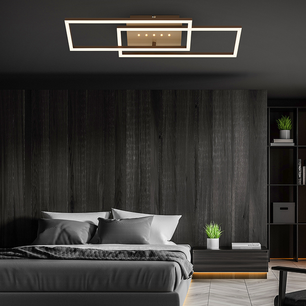LED-Deckenleuchte Arruda - Aluminium / Polypropylen - Gold