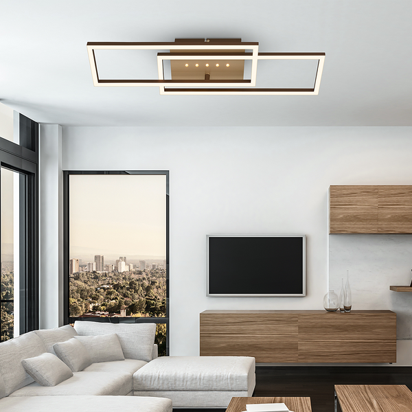 LED-Deckenleuchte Arruda - Aluminium / Polypropylen - Gold