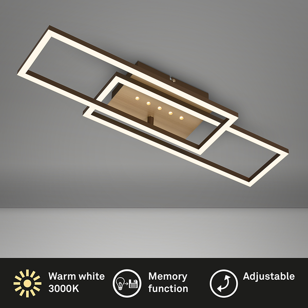 LED-Deckenleuchte Arruda - Aluminium / Polypropylen - Gold