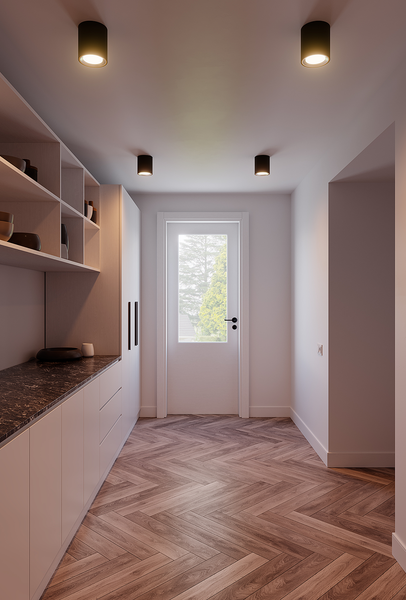 LED-Badleuchte Landon Smart - Stahl / PVC - 1-flammig - Schwarz - 13 x 14 cm