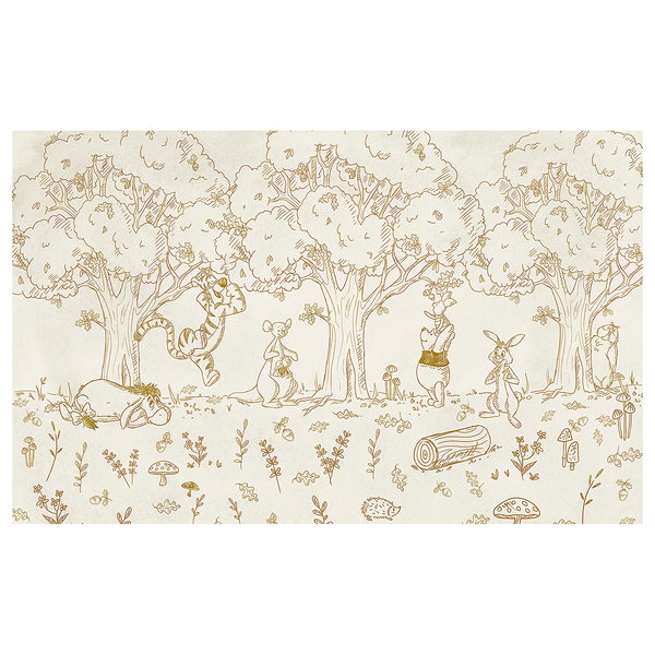 Vliestapete Winnie the Pooh Outdoors - Vlies