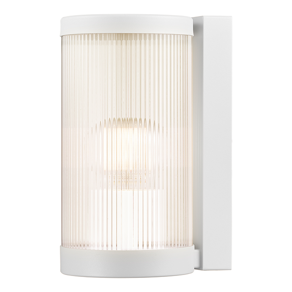 Wandleuchte Coupar - Aluminium / PVC - 1-flammig - Weiß