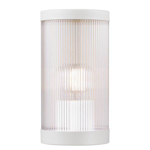 Wandleuchte Coupar - Aluminium / PVC - 1-flammig - Weiß
