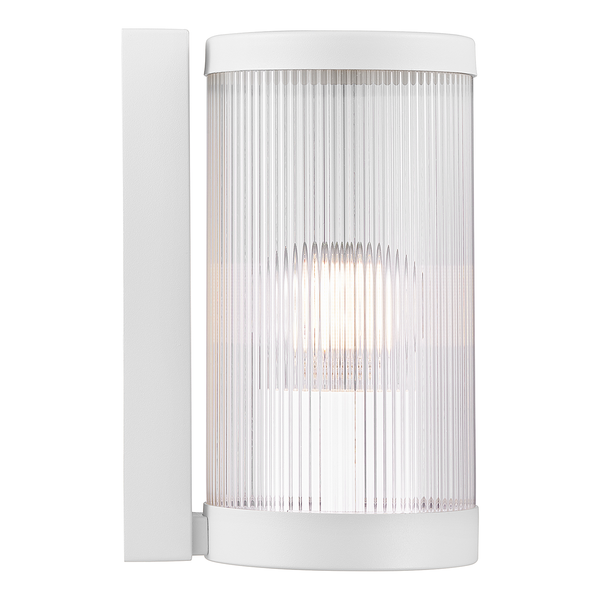 Wandleuchte Coupar - Aluminium / PVC - 1-flammig - Weiß