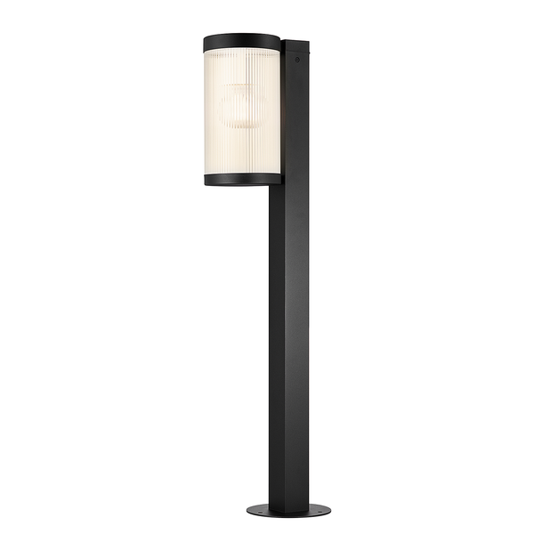 Wegeleuchte Coupar - Aluminium / PVC - 1-flammig - Schwarz