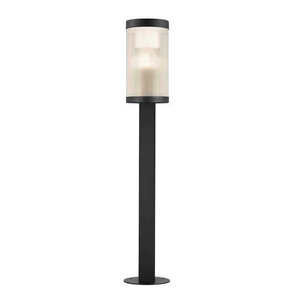 Wegeleuchte Coupar - Aluminium / PVC - 1-flammig - Schwarz