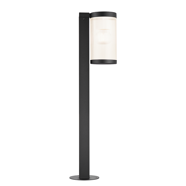 Wegeleuchte Coupar - Aluminium / PVC - 1-flammig - Schwarz