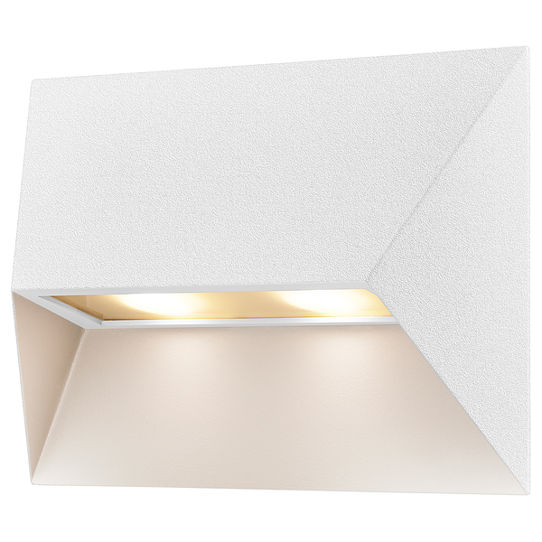 Wandleuchte Pontio - Aluminium - 2-flammig - Weiß