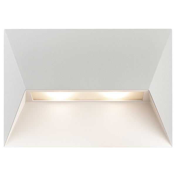 Wandleuchte Pontio - Aluminium - 2-flammig - Weiß