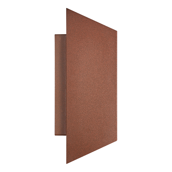 Wandleuchte Nico Square - Aluminium / Glas - 2-flammig - Braun