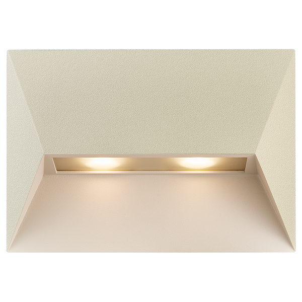 Wandleuchte Pontio - Aluminium - 2-flammig - Beige