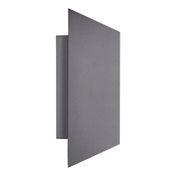 Wandleuchte Nico Square - Aluminium / Glas - 2-flammig - Grau