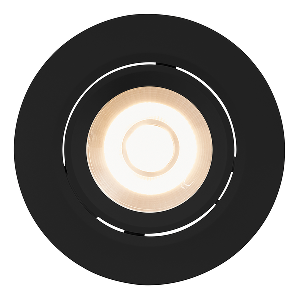 Einbauleuchte Roar - PVC - Schwarz - 1-flammig