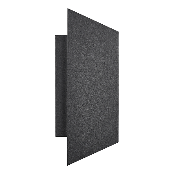 Wandleuchte Nico Square - Aluminium / Glas - 2-flammig - Schwarz