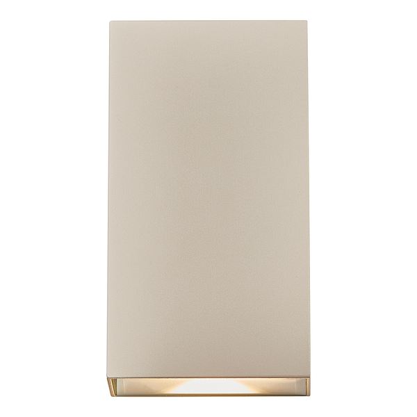 LED-Wandleuchte Rold Flat - Glas / Stahl - 2-flammig - Beige