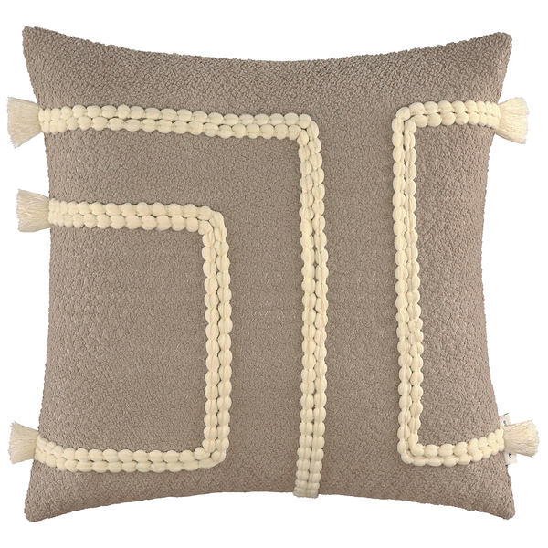 Kissenbezug Lines - Polyester - Beige - Beige