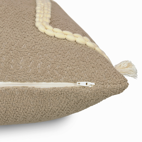 Kissenbezug Lines - Polyester - Beige - Beige