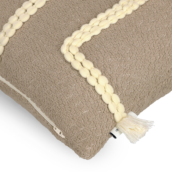 Kissenbezug Lines - Polyester - Beige - Beige