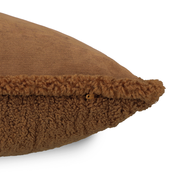 Kissenbezug Teddy - Polyester - Braun - Braun