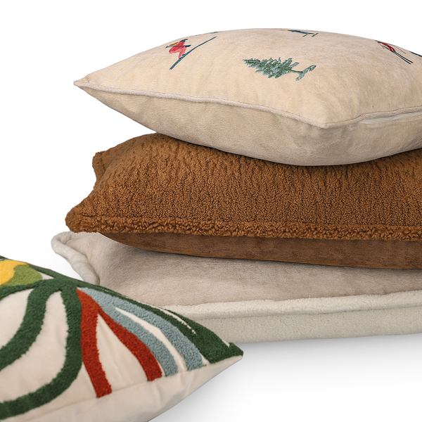 Kissenbezug Teddy - Polyester - Braun - Braun