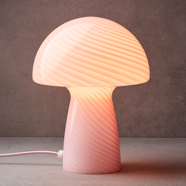 Tischleuchte FUNGI TOWN - Farbglas - Rosa