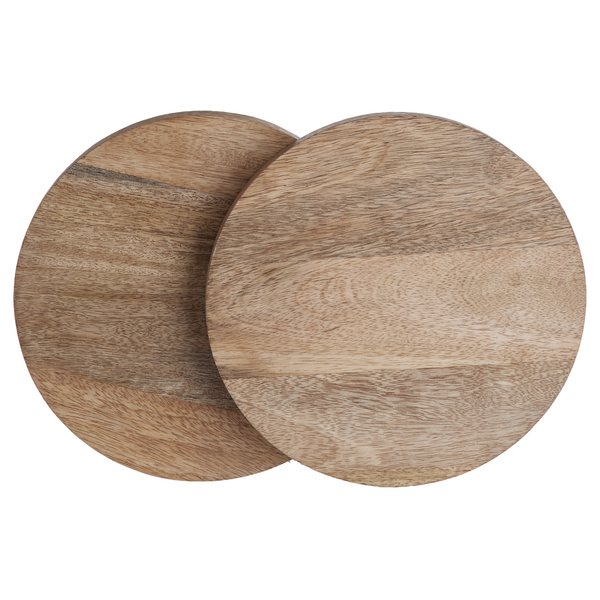 Etagere KATE 2-stufig - Mangoholz / Metall - Braun