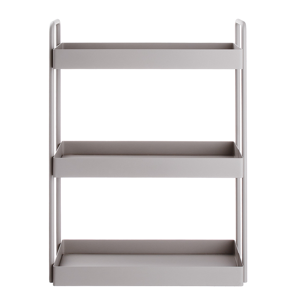 Regal SIDELINE mit 3 Böden - Metall - Taupe