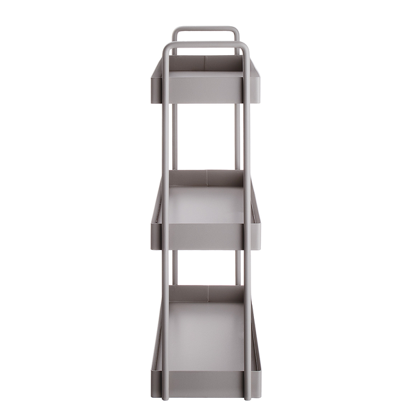 Regal SIDELINE mit 3 Böden - Metall - Taupe