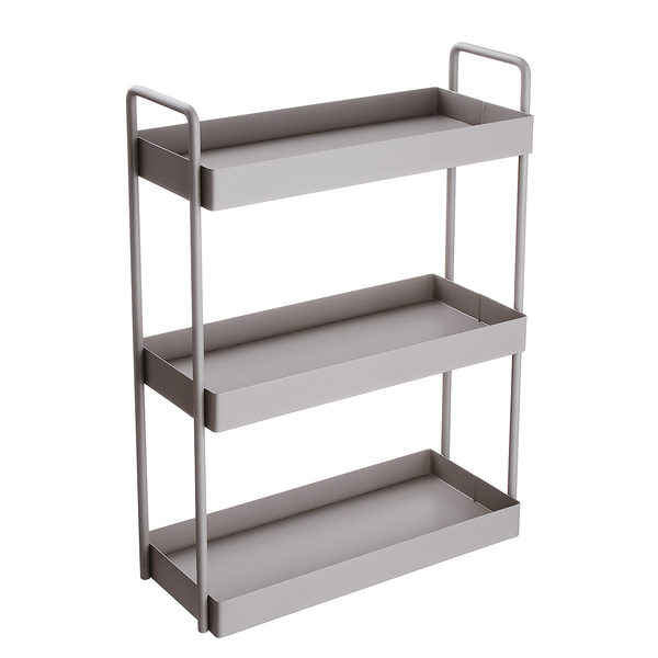 Regal SIDELINE mit 3 Böden - Metall - Taupe