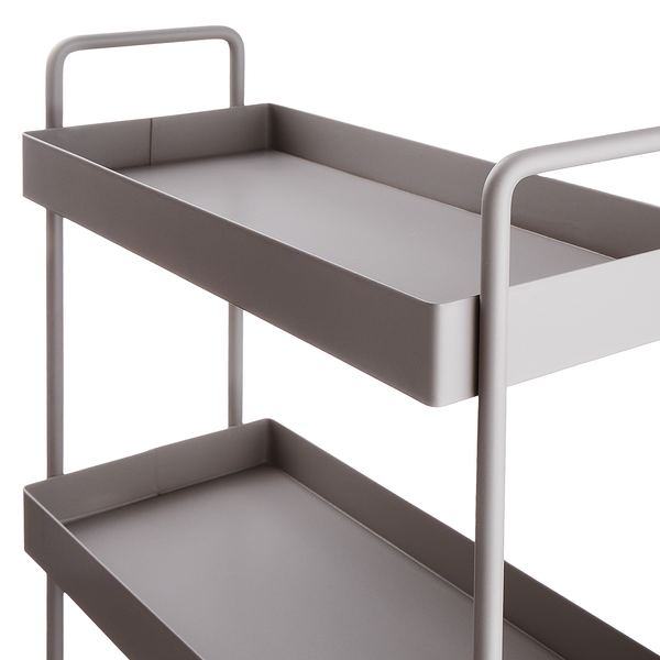 Regal SIDELINE mit 3 Böden - Metall - Taupe