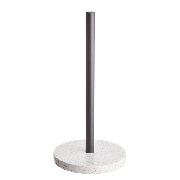 Küchenrollenhalter TERRAZZO - Marmor / Metall / Beton - Creme