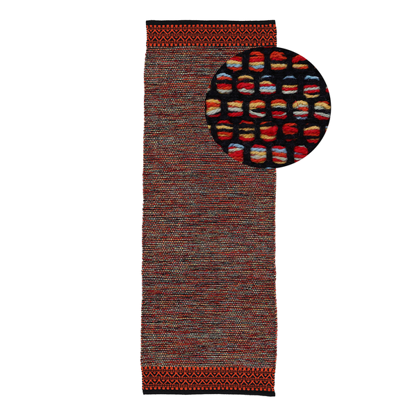 Läufer Kelim Mia - Baumwolle - Wendbar - Orange - 60 x 180 cm