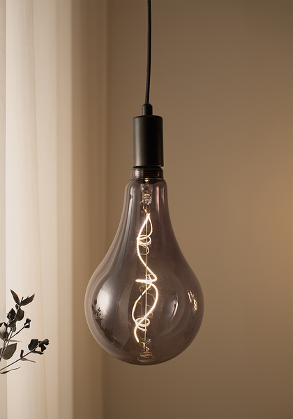 Leuchtmittel Pear - Eisen / Glas - Schwarz